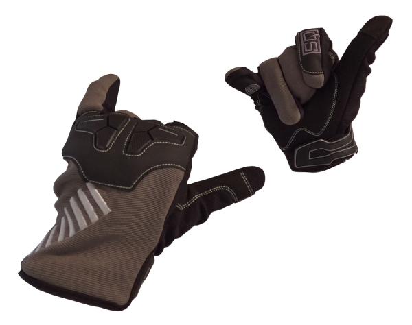 SQ MX CROSS, graue leichte Sommer-Handschuhe